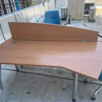 میز اداری دو نفره + 2 شلف کشو دار