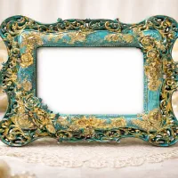 قاب عکس با ورق طلا