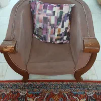 مبل نیم ست چهارنفره کارکرده|مبلمان خانگی و میز عسلی|کرج, شهرک مترو|دیوار