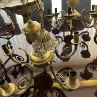 لوستر برنجی|لوستر و چراغ آویز|همدان, |دیوار