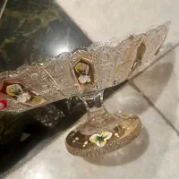 شکلات خوری کریستال چک طلا کوب