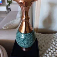 گلان مسی کار قلمکاری نو گردسوز'طرح قاجار
