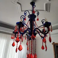 لوستر کریستال رنگی