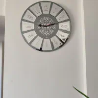 ساعت آینه ای در حد نو|ساعت دیواری و تزئینی|شاهرود, |دیوار