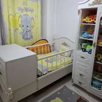 ست سرویس 3تیکه تخت کمد ویترین