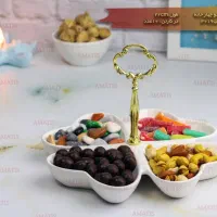 ظروف پذیرایی چینی بلورجات و سنگی پایه‌دار کادویی|ظروف سرو و پذیرایی|مشهد, کوثر|دیوار