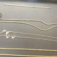 زنجیر طلا نو و مستعمل همراه با اجرت پایین