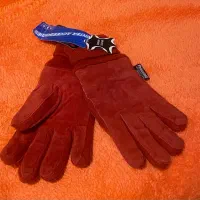 دستکش جیر قرمز زنانه