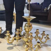 دو عدد لوستر چهار شاخه 12 شعله
