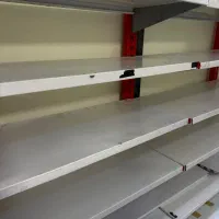 طبقه فلزی قفسه|کتابخانه، شلف، قفسههای دیواری|کرج, شهرک اوج|دیوار