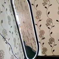 آینه ایستاده دوسر گرد مشکی زرکالا|آینه|یاسوج, |دیوار