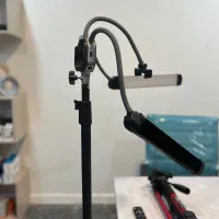 رینگ لایت ۲ شاخه - دابل آرم لایت|دوربین عکاسی و فیلم‌برداری|قزوین, |دیوار