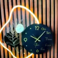 ساعت چراغ دار