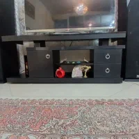 میزتلوزیون چوبی ویترین منبت کاری