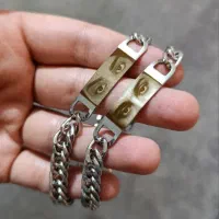 دستبند چشم یار مردانه و زنانه، (چرم و استیل)|بدلیجات|مشهد, رسالت|دیوار