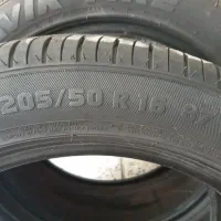 دو حلقه لاستیک با ۴۰۰ کیلومتر  رینگ ۱۶ ۵۰ ۲۰۵ کویر|قطعات یدکی و لوازم جانبی|اصفهان, کساره|دیوار