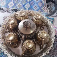 ست سینی چای میوه خوری و سینی