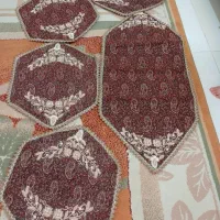 رومیزی و قاب ملیله کار دست|پرده، رانر، رومیزی|خمینی‌شهر, |دیوار