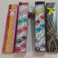 گوشواره های قلب پاستیلی