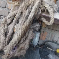 طناب نخی وقرقره بزرگ طناب 10مت