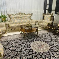 مبلمان ۷نفره سلطنتی|مبلمان خانگی و میز عسلی|تاکستان, |دیوار