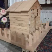 کلبه چوبی|مجسمه، تندیس، ماکت|قم, کلهری|دیوار