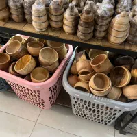 ست کاسه و پیاله چوبی