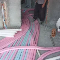 لوله کشی سرد گرم  شوفاژ استخر پکیج