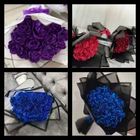 دسته گل روبانی مناسب ولنتاین