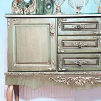 کنسول انتیک لوکس پتینه دست