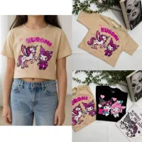 تیشرت کراپ چاپی بچگانه از ۱ تا ۱۴ سال