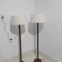 آباژور ایستاده چوبی شیک و نو|چراغ خواب و آباژور|کرمانشاه, |دیوار