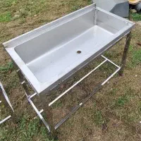 سینک استیل صنعتی پایه دار|فروشگاه و مغازه|رشت, شالکو|دیوار