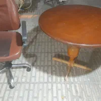 میز نهارخوری و میز تحریر به همراه صندلی گردان|میز و صندلی غذاخوری|کرمانشاه, |دیوار