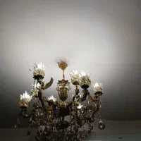 لوستربرنزی فرشته ۹شعله ویک عدد دیوار کوب فرشته