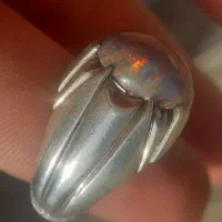 انگشتر بلک اوپال آتشین|جواهرات|کرمانشاه, |دیوار