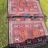 دوعدد خورجین قدیمی دستباف|کلکسیون اشیاء عتیقه|شهرکرد, |دیوار