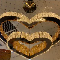 لوستر مدرن مدل ۵۰*۳۰ قلب بزرگ