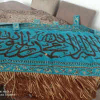 قالیچه مخمل آبی وکارشده