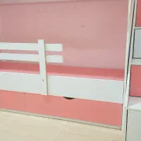 تخت دو طبقه دخترانه|تخت و صندلی بچه|کامیاران, |دیوار