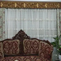 پرده ترک با والان و کتیبه