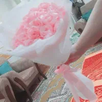 دسته گل روبانی