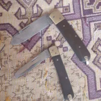 یک جفت چاقوی قدیمی دسته شاخ قدیمی|کلکسیون اشیاء عتیقه|شهرکرد, |دیوار