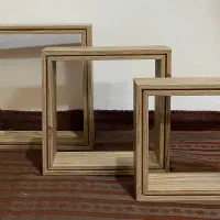 شلف سه تیکه مربعی کرم