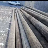 چهار عدد تیر برق چوبی