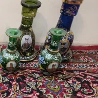۴تا تنگ گلدرشت ومینیاتوری شاعباسی ۵۰ساله۳پوست|کلکسیون اشیاء عتیقه|تهران, نیروی هوایی (پیروزی)|دیوار
