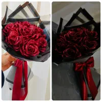 دسته گل روبانی