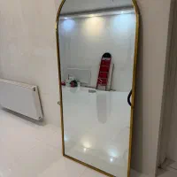 اینه قدی استیل ابکاری طلایی