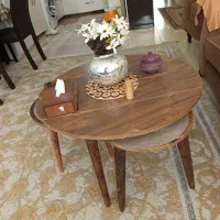 میزعسلی جلو مبل