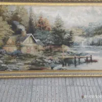 دو عدد تابلو|تابلو فرش|آبیک, |دیوار